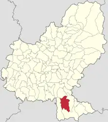 Location in Mureș County