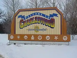 “Welcome to Charleswood: The Suburb Beautiful,” the welcome sign that sits along the area’s main street, Roblin Boulevard