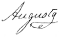 Augusta of Saxe-Weimar-Eisenach's signature