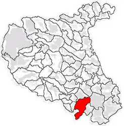 Location in Vrancea County