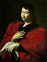 St. John the Evangelist in meditation by Simone Cantarini (1612–1648), Bologna