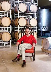 Sir David Graaff, 3rd Baronet, in the De Grendel Wines cellar.