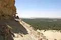 Desert rock formations on the outskirts