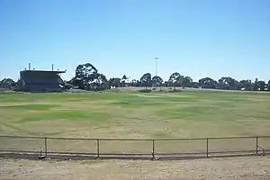 Skinner Reserve in 2014, showing the Chigwidden Stand