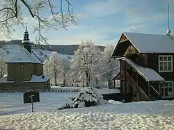 Church of the Visitation of the Virgin Mary in winter