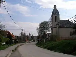 Main Street of Šarišské Bohdanovce.