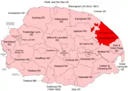 Position within Norfolk, 1894