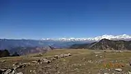 Snow Capped mountains en route to Chopta