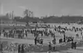 Skaters on the lake in 1940