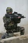 French infantry training