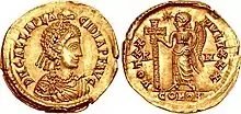 Solidus of Galla Placidia