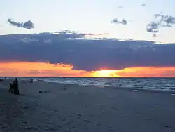 Sunset at Dranske beach