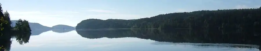 View on Lake Ladoga where Shelley and his friend sat with Rasputin who also arrived by boat