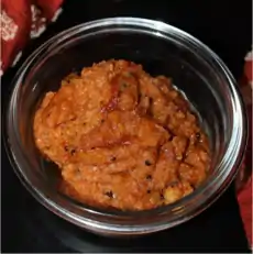 A garlic chutney in South India