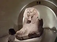 Statue of a sphinx at the Louvre