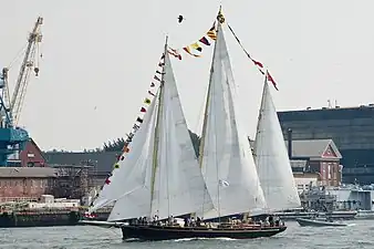 The sail training ship Spirit of Bermuda.