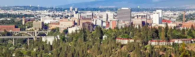 Downtown skyline from the West in 2007