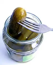 German pickles called Spreewald gherkins