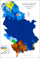 Ethnic structure of Serbia by municipalities 1961.