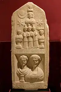 Stela of Glykon and his son Tateis