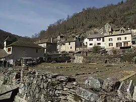 The village of St-Léger-de-Peyre in the Colagne valley, north of Marvejols