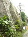 Buttresses at the cathedral's lateral wall