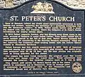 Saint Peter's Church plaque