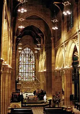 St. Andrew's Cathedral, Sydney, Australia, in the Perpendicular Gothic style