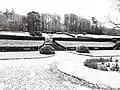 Garden in snow