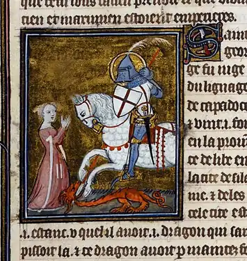 Miniature from a manuscript of Legenda Aurea, Paris, 1382.