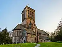 View of church from NE