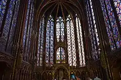 13th-century stained-glass windows in Sainte Chapelle, Paris