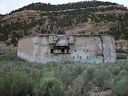 The coal storage unit in Standardville