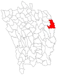 Location in Vaslui County