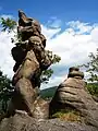 Strange sandstone erosions (Igła, The Needle)