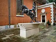 Statue of the Conversion of St Paul was sculpted by Bruce Denny and was unveiled by Dame Judi Dench