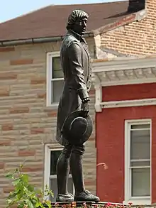 The statue in 2017