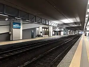 Underground side platforms