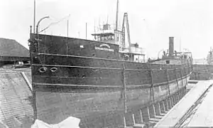 Steamer Pioneer in Detroit Dry Dock No 2, 1894.