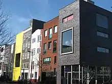 A row of individually designed and built houses on Steigereiland