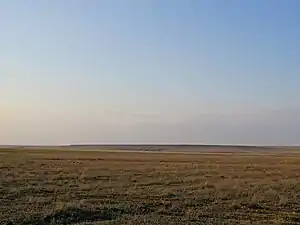 The Kazakh Steppe in the early spring.