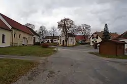 Centre of Stožice with the Chapel of Saints Simon and Jude