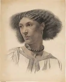 Portrait of Fanny Eaton by Walter Fryer Stocks