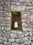 Detail of a trapezoidal window.