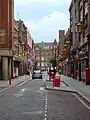 Looking along Stowell Street.