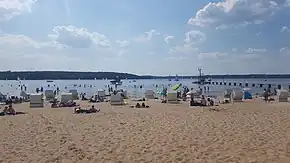 The beach of Wannsee (Strandbad Wannsee)