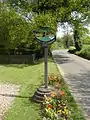 The village sign