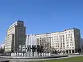 Strausberger Platz with constructivism style building