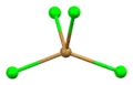 Distorted tetrahedral coordination geometry of bromine number 2