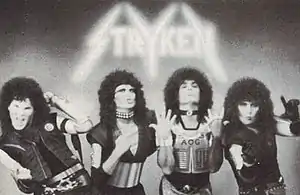 Stryken pictured in "spiritual armor"(L-R) Ezekiel Vade, Dale Streiker, Steve Strieker, and Joey Knight